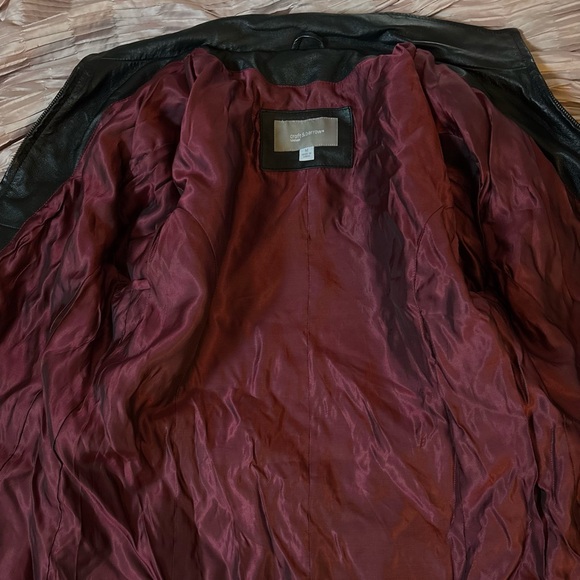 CROFT & BARROW leather women’s jacket - Picture 6 of 7